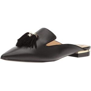 Elegant Slip On Casual Comfort Comfort Mules Slippers Pompom Mule Loafers